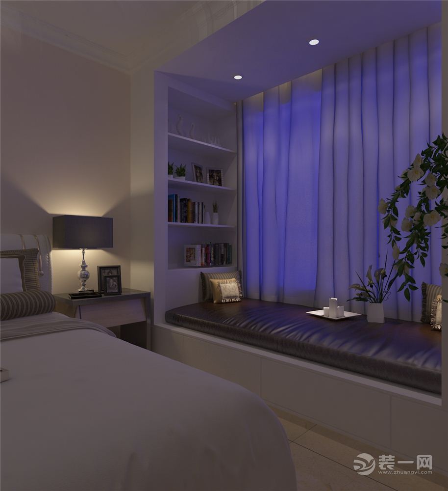 现代风格三居室卧室