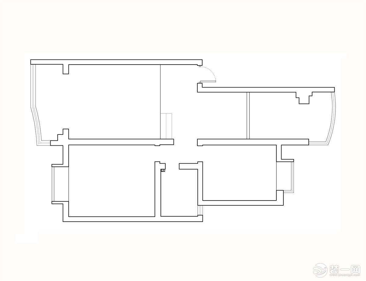 100㎡ 三室室兩廳一廚兩衛(wèi) 戶型整體比較合理。是南北通透，整個(gè)房型區(qū)域比較規(guī)整，采光。