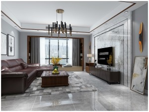 客廳：原陽臺擴入客廳空間，擴大客廳面積，增加客廳利用率和采光。