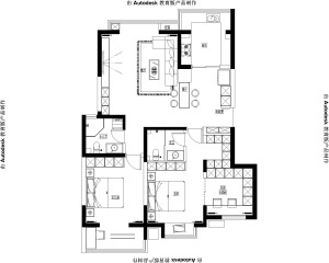建筑面积大约：130㎡ 三室一厅一厨两卫 户型各房间设计规范合理。是南北通透，整个房型区域比较规整，