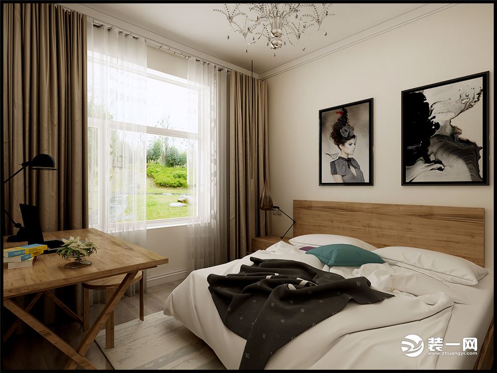卧室主要以浅色掉为主  给人一种安静舒适的感觉 有助于睡眠