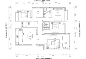 乔治庄园180平户型图-平面布置图