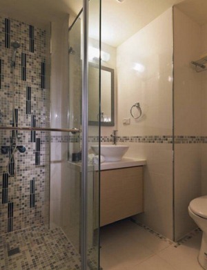 合能璞丽 126平 三居室 造价15万 现代风格洗手间