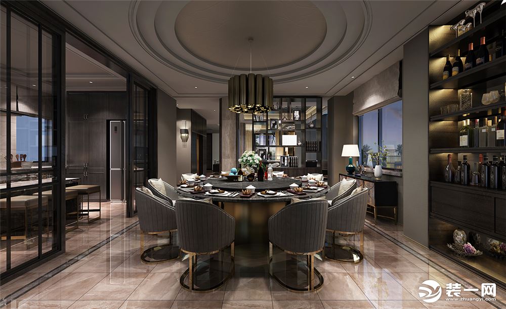 汤臣湖庭550㎡现代奢华风格——上海星杰国际设计高峰作品