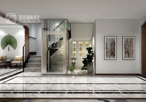 中海紫御豪庭电梯间效果图——星杰国际设计作品
