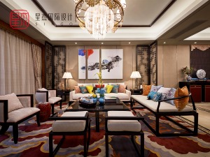 宏泰豪庭160平新中式联排——星杰国际设计作品