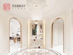 世茂濱江花園220平法式聯(lián)排——星杰國際設計作品