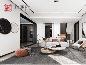 上海湾350平极简联排——星杰国际设计作品