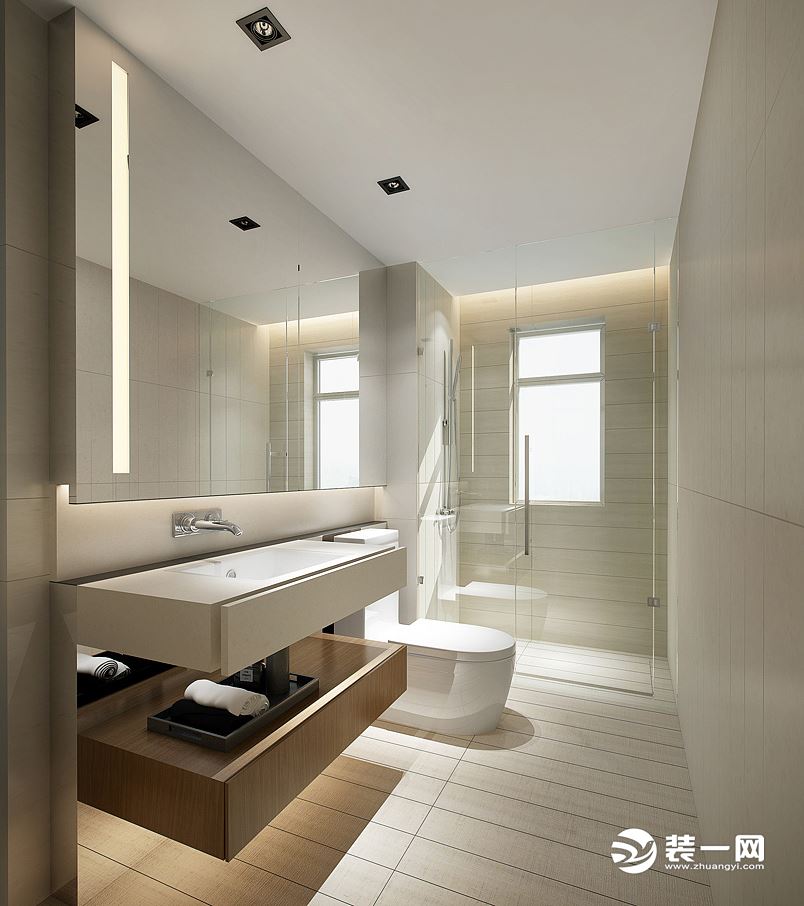 上海百汇园卫浴间现代简约风格装修效果图
