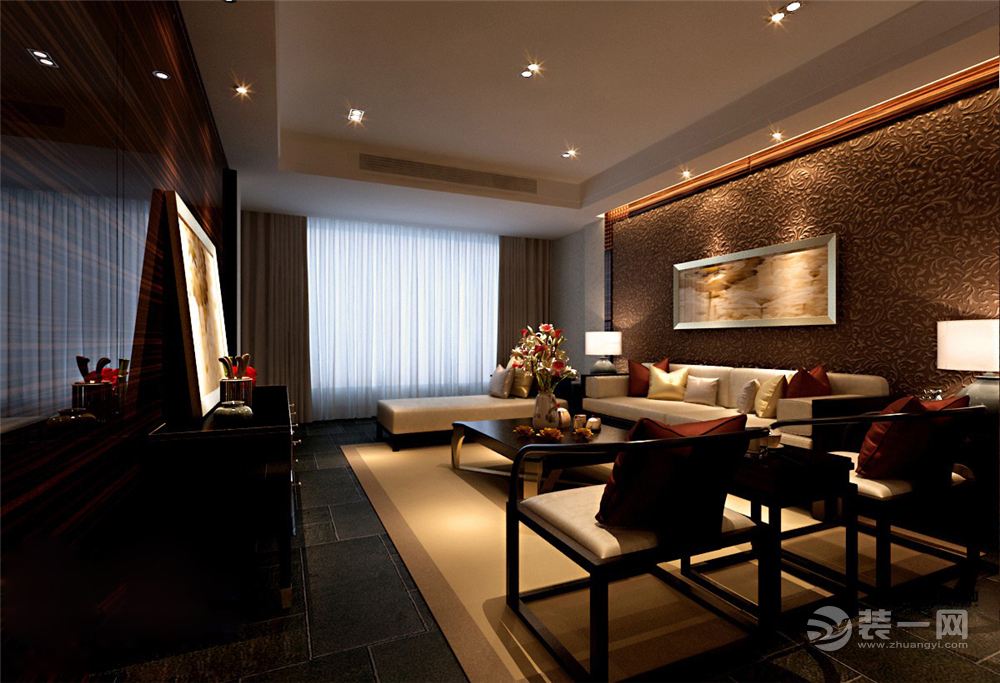 中式风格二居室客厅