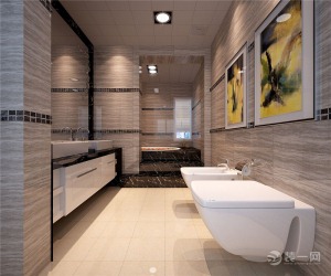 现代风格别墅装修浴室