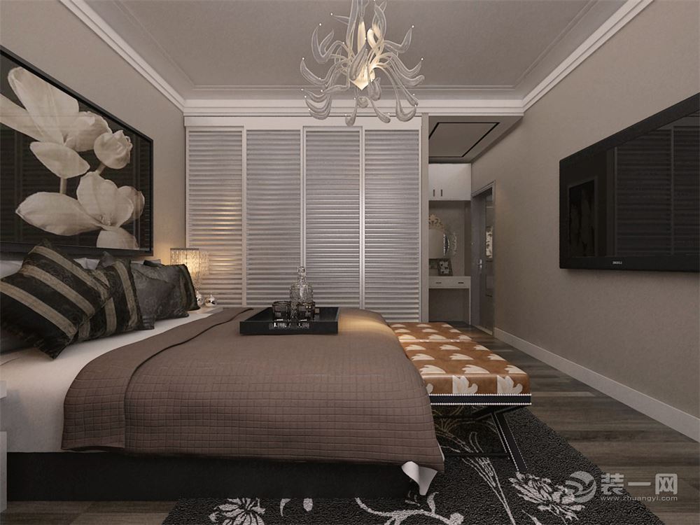 平阳景苑130平米现代风格设计案例--卧室