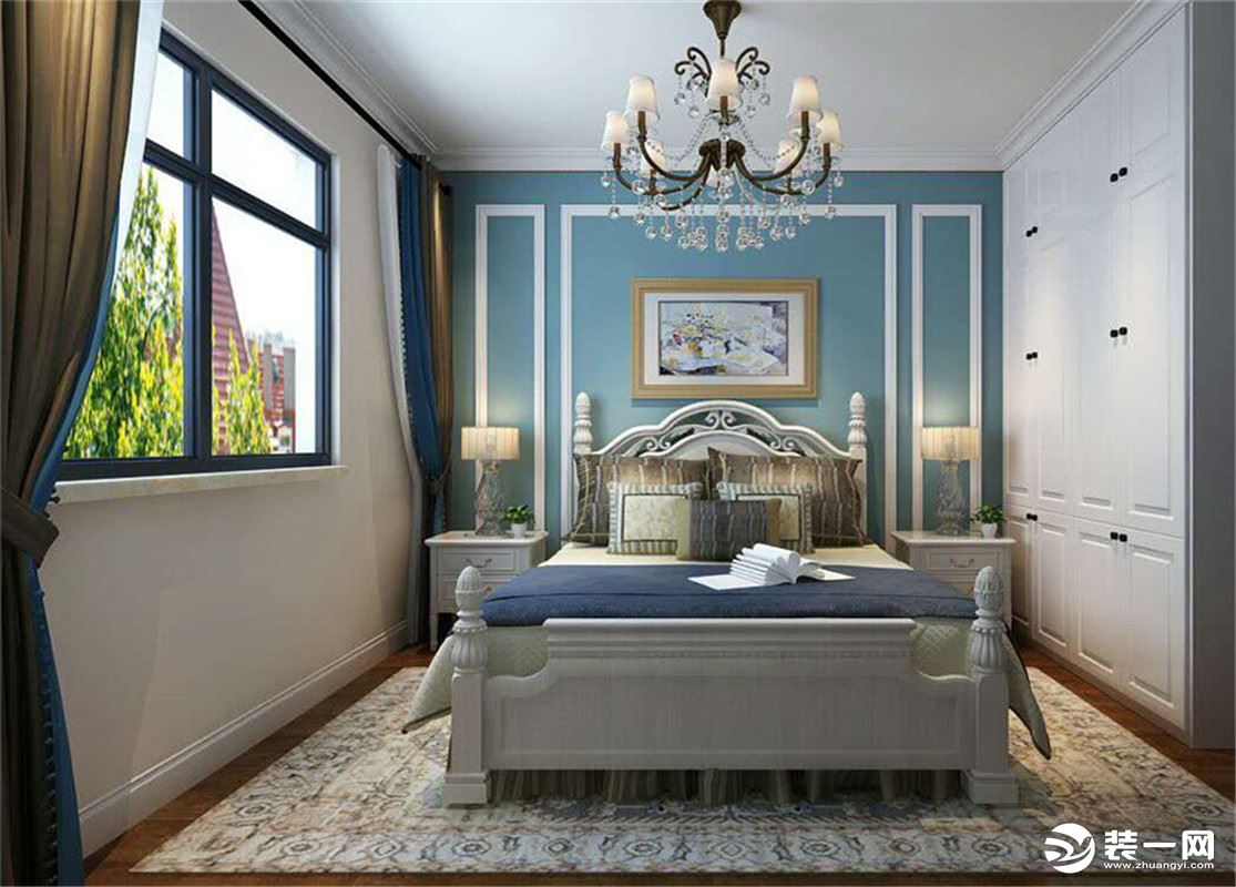 金色豪庭136平米简欧风格~卧室效果图
