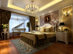 康馨苑170平米美式风格——卧室