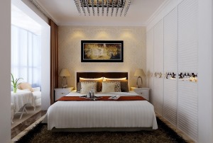 华峪东区98平米现代简约风格案例设计--卧室