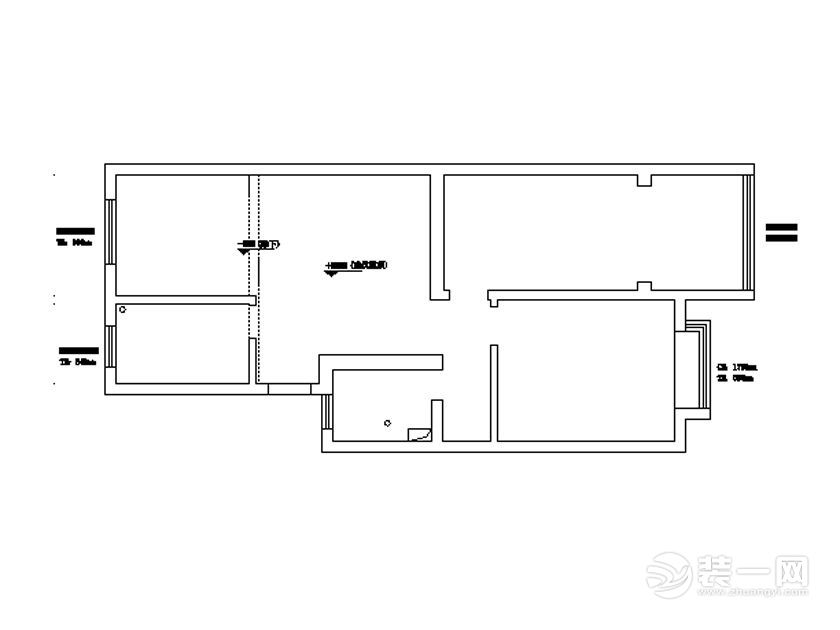 南昌白鹭花园两居室88平米简约风格户型图