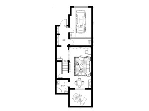 南昌碧桂园270平米别墅欧式风格地下室平面布置图