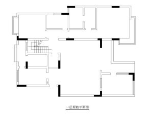 南昌曲家公馆327平米别墅现代简约风格原始户型图