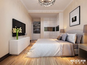 南昌绿地悦城144平米两居室现代简约风格卧室效果图
