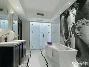 南昌保利香槟258平米复式现代简约风格浴室效果图