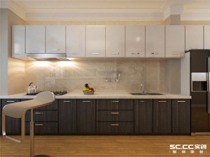 南昌万达文化旅游60平米一居室现代简约风格厨房效果图
