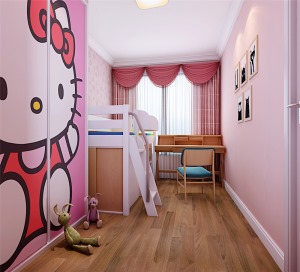 中铁品园96平现代风格儿童房设计效果图