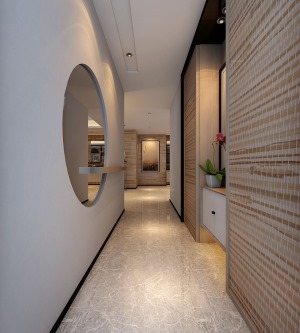 中铁滨湖名邸三居室现代风格客厅设计案例