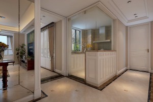 巴黎都市三居室美式客厅设计案例
