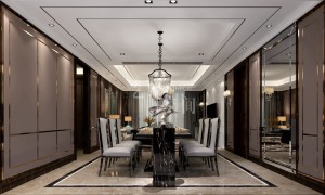餐厅  银海湾新古典装修效果图造价9万
