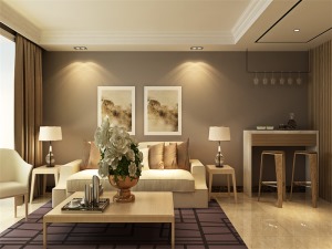 客厅石家庄海达装饰博雅盛世90平米两居室装修设计图
