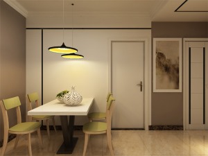 餐厅石家庄海达装饰博雅盛世90平米两居室装修设计图