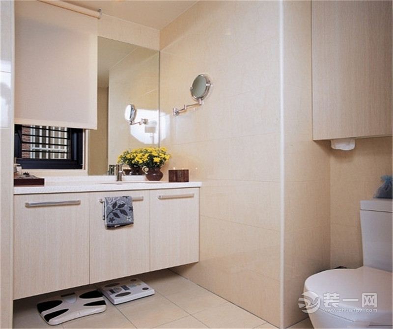 北辰三角洲—119平 三居室 造价15万 新中式卫生间效果图