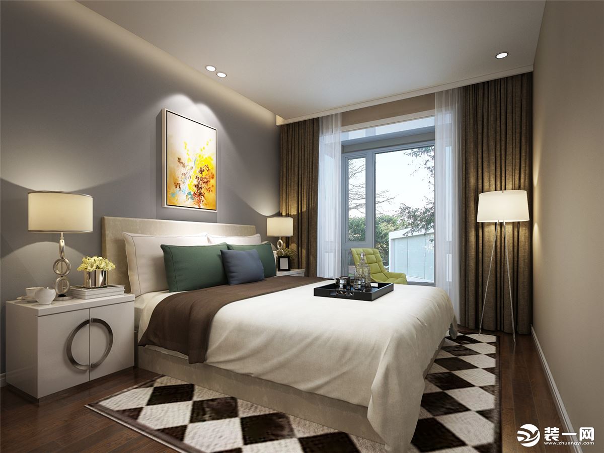 凤凰城56平小户型北欧风格装修效果图造价14.5万卧室