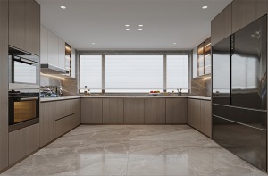 原有厨房形式过于单一，空间小不足以满足现代家庭使用厨房的标配功能和空间，所以我们对厨房也是进行了调整