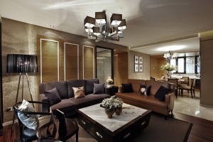 林奥家园120平三居室日式风格10万案例赏析-客厅