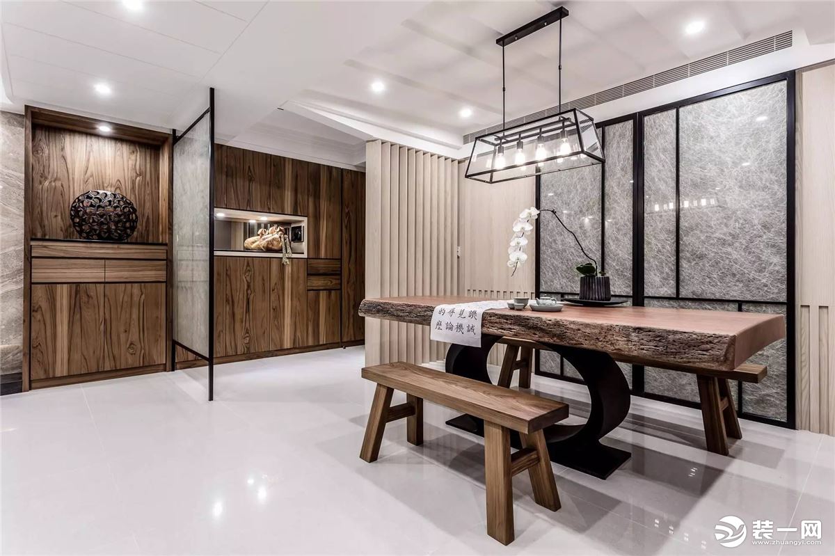 鹿岛甲第四居室新中式风格装修效果图/餐厅