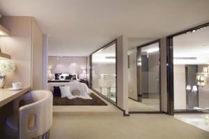 国宾跃层五居室现代风格装修效果图/空间