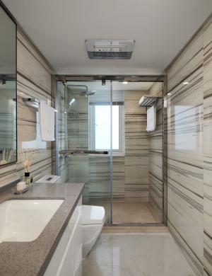 上美小区三居室现代风格装修效果图浴室