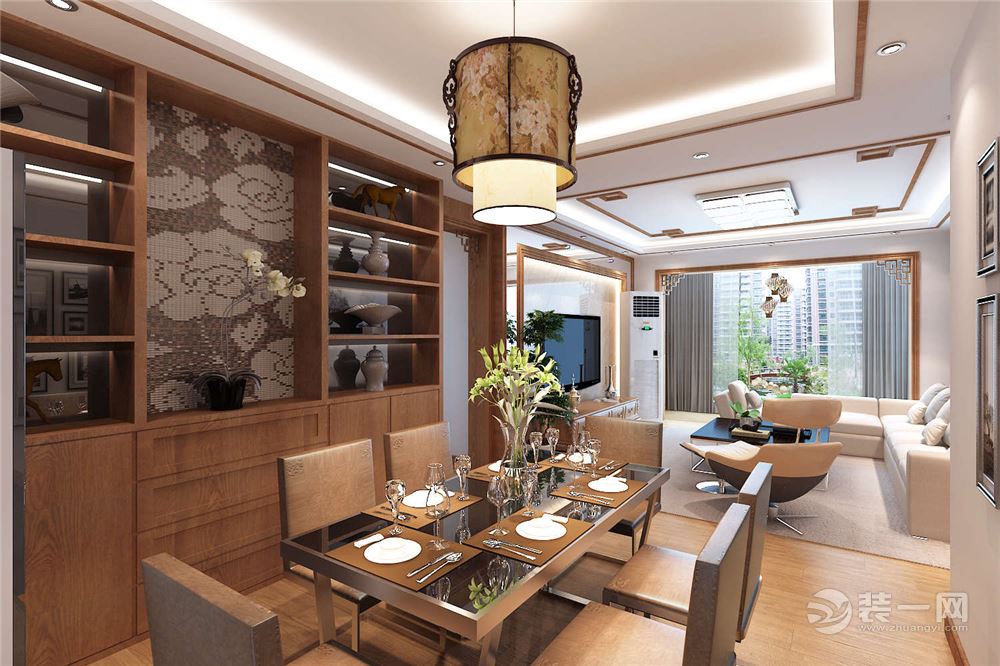 贵阳龙湾国际114三居室新中式风格餐厅