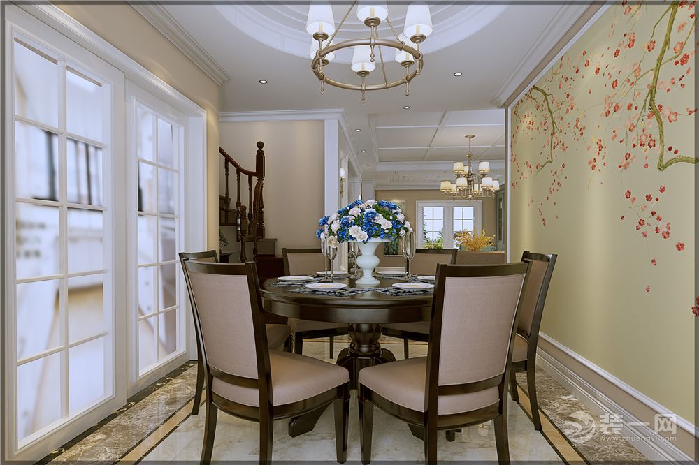 贵阳蓝波湾171平米复式美式风格餐桌