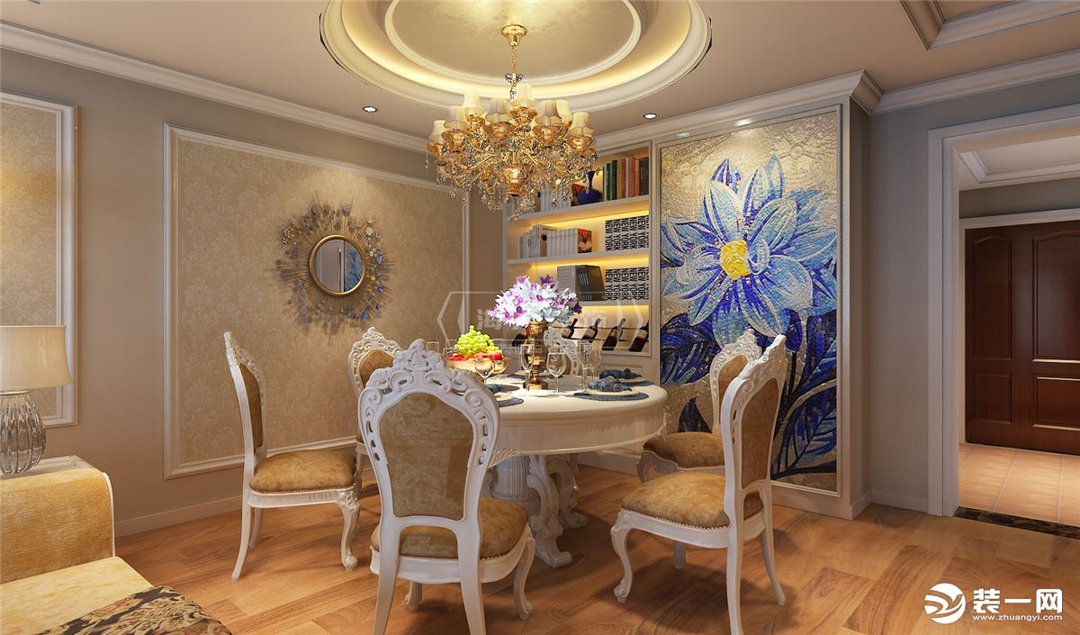海大装饰-花果园160平米欧式风格效果图餐厅