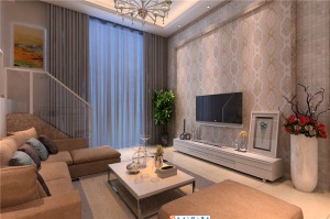 贵阳金阳新世界花园146平四居室现代风格客厅沙发