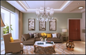 贵阳黄浦国际130平米四居室混搭风格客厅装饰画