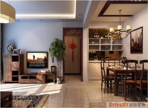 郑州锦艺国际华都140平三居室现代简约风格装修案例餐厅