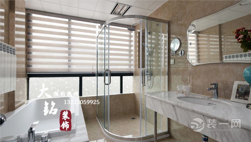 郑州逸品香山复式128平现代风格楼设计装修卫生间