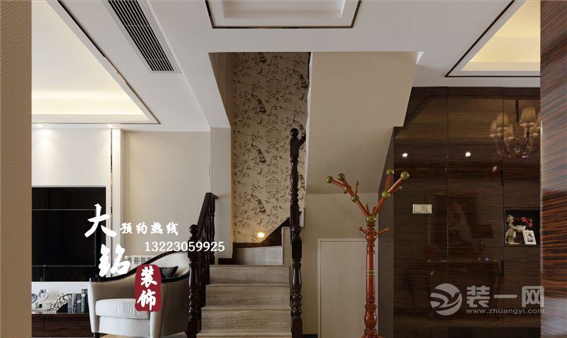 郑州逸品香山复式128平现代风格楼设计装修楼梯