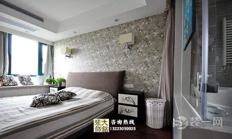 郑州140平米新中式设计风格三居室装修效果图