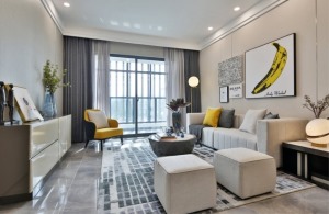 兰州波涛装饰106平米的三居室现代简约风格 全包预算12万
