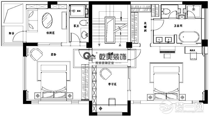 乾美裝飾2017第四屆金裝獎(jiǎng)室內(nèi)設(shè)計(jì)大賽獲獎(jiǎng)戶型圖