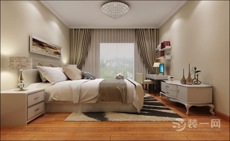 男孩房，优美的线条、精致的家具、纯粹的颜色让空间显得优雅、大气。